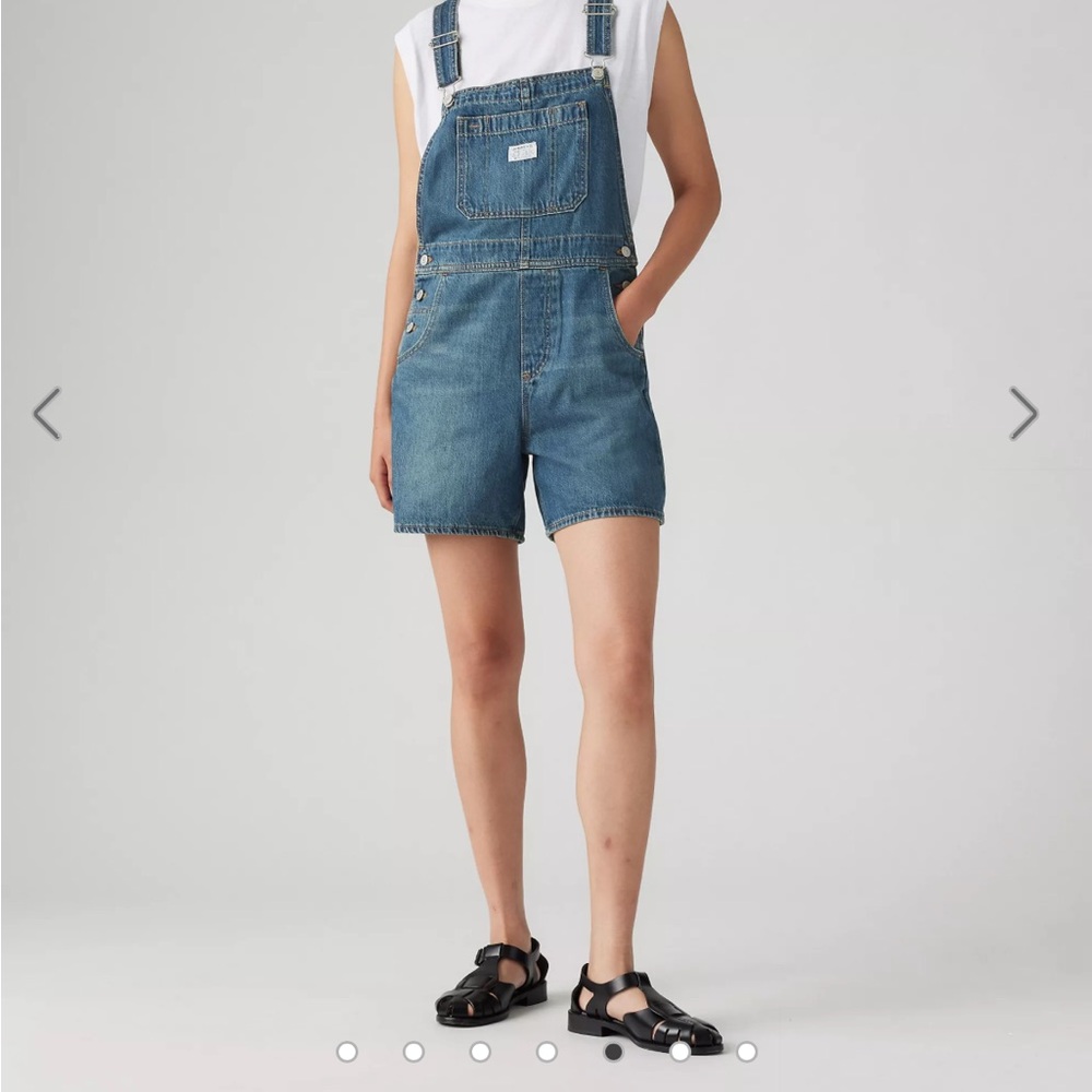Levi's Women's Classic Blue Denim Overalls